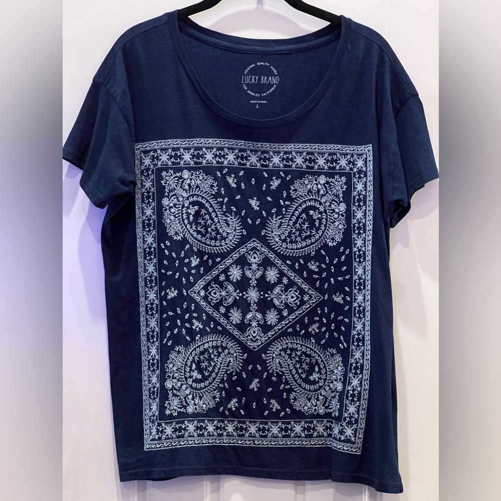 LUCKY BRAND…NWOT…Bandana Tee
